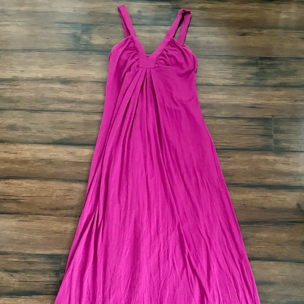 Bordeaux Los Angeles Fuchsia Maxi Dress, Size XS